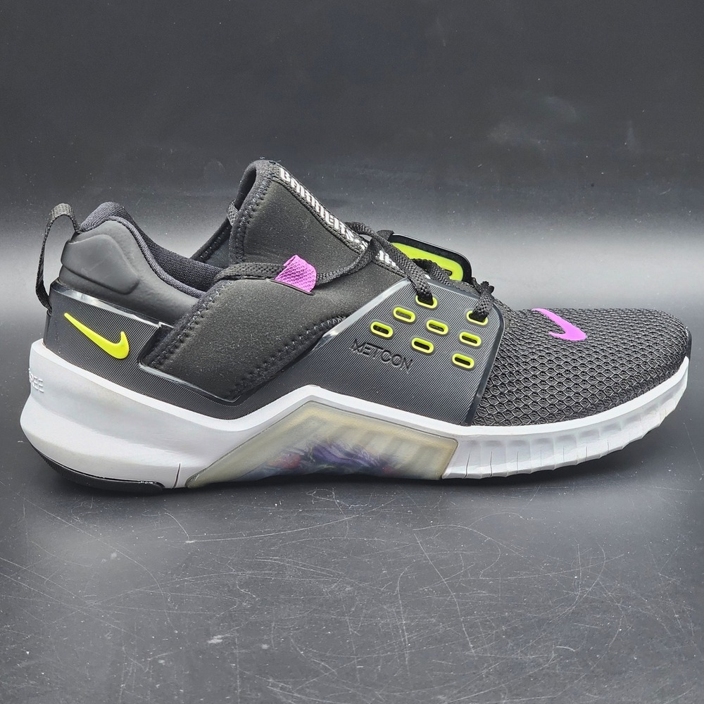 Nike Free Metcon 2 Black Laser Fuchsia Volt Training Shoes AQ8306-035 Mens 11